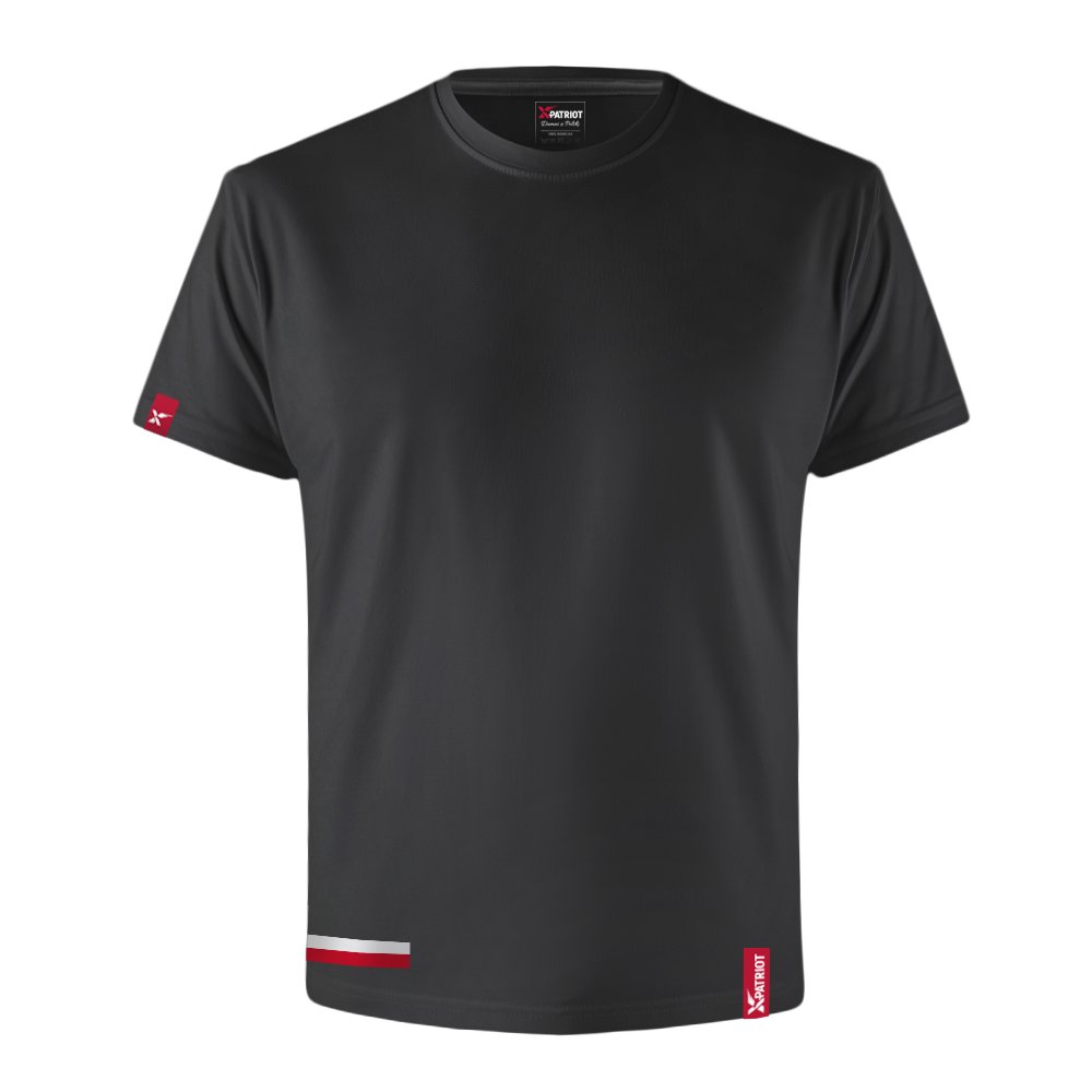 Oryginalna Koszulka Patriotyczna xPatriot z Biało-Czerwoną Flagą – Czarna