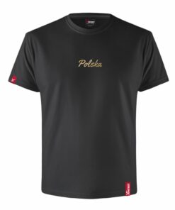 Oryginalna Koszulka z Nadrukiem xPatriot Czarno-Złota POLSKA