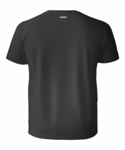 Czarna męska koszulka tył