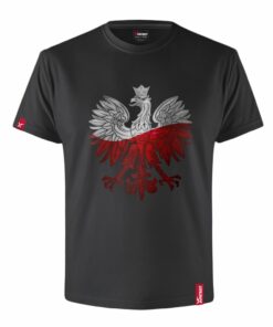 Oryginalna Koszulka z Nadrukiem xPatriot Orzeł Polski – Czarna