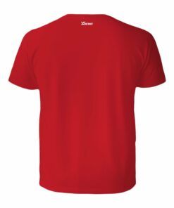 Czerwona męska koszulka tył