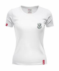 Damska Biała Koszulka Patriotyczna xPatriot – Orzełek Wojska Polskiego