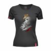Damska Czarna Koszulka Patriotyczna xPatriot – Orzeł w Koronie z Flagą