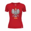 Damska Czerwona Koszulka Patriotyczna xPatriot Orzeł w Koronie – Polska