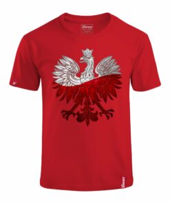 Dziecięca Czerwona Koszulka Patriotyczna xPatriot Orzeł Biały