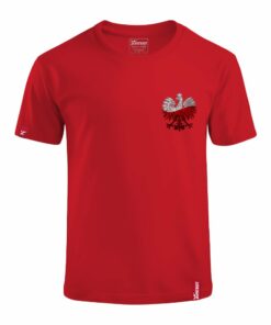 Dziecięca Czerwona Koszulka Patriotyczna xPatriot Orzeł w Barwach Flagi Polski