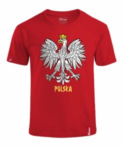 Dziecięca Czerwona Koszulka Patriotyczna xPatriot Orzeł w Koronie – Polska