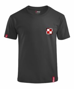 Dziecięca Patriotyczna Koszulka Czarna xPatriot Szachownica Lotnicza