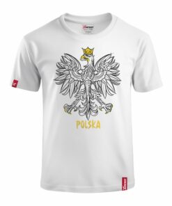 Dziecięca Patriotyczna Koszulka xPatriot – Orzeł w Koronie – Polska – Biała