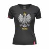 Koszulka Czarna Patriotyczna Damska xPatriot Orzeł w Koronie – Polska