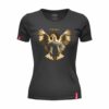 Koszulka Czarna Patriotyczna Damska xPatriot Orzeł w Złotej Poświacie
