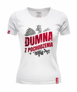 Koszulka z Nadrukiem xPatriot DUMNA Z POCHODZENIA – Biała