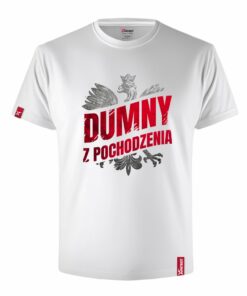 Koszulka z Nadrukiem xPatriot DUMNY Z POCHODZENIA – Biała