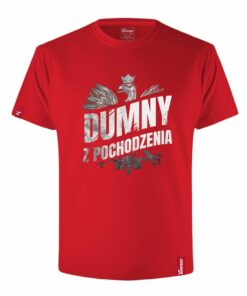 Koszulka z Nadrukiem xPatriot DUMNY Z POCHODZENIA – Czerwona