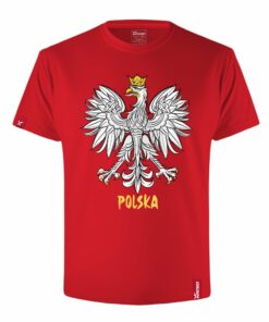 Męska Czerwona Patriotyczna Koszulka xPatriot Orzeł w Koronie – Polska
