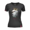 Oryginalna Czarna Damska Koszulka Patriotyczna xPatriot – Orzeł w Koronie