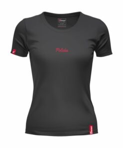 Oryginalna Czarna Koszulka Patriotyczna Damska xPatriot – Napis Polska