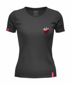 Oryginalna Koszulka Damska z Nadrukiem xPatriot ORZEŁ – Czarna