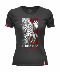 Oryginalna Koszulka Patriotyczna Damska xPatriot Husaria – Duma Polski – Czarna