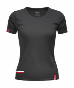 Oryginalna Koszulka Patriotyczna Damska xPatriot – Czarna z Flagą