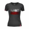 Oryginalna Koszulka Patriotyczna Damska xPatriot – Czarna z Flagą Polski