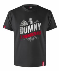 Oryginalna Koszulka z Nadrukiem xPatriot DUMNY Z POCHODZENIA – Czarna