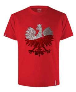 Oryginalna Koszulka z Nadrukiem xPatriot Orzeł Polski – Czerwona