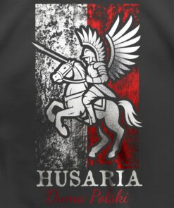 Oryginalna Koszulka Patriotyczna Damska xPatriot Husaria – Duma Polski – Czarna