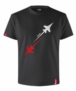 Oryginalna Męska Czarna Koszulka Patriotyczna xPatriot POLSKIE LOTNICTWO