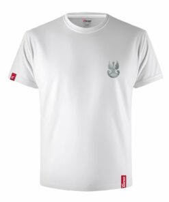 Oryginalna Męska Koszulka Patriotyczna xPatriot – Biała z Orzełkiem Wojska Polskiego