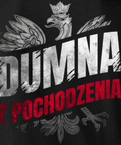 Alternative view of Koszulka z Nadrukiem xPatriot DUMNA Z POCHODZENIA – Czarna