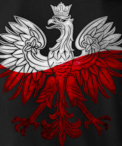 Męska czarna Patriotyczna Koszulka xPatriot – Polska Orzeł