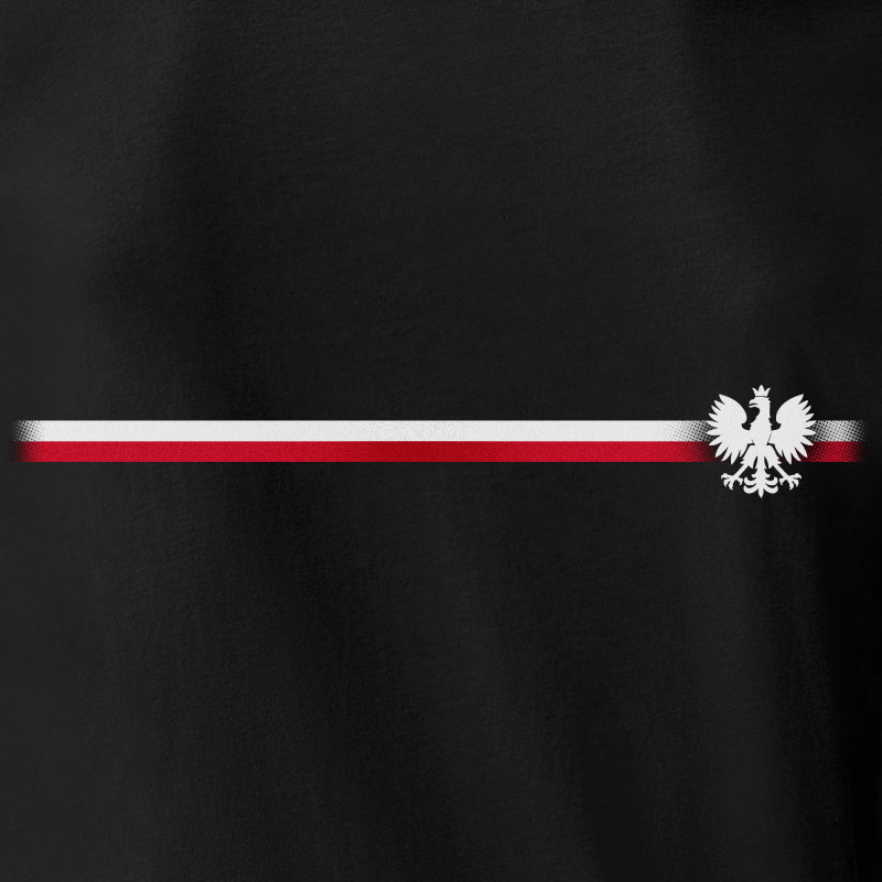 Męska czarna Patriotyczna Koszulka xPatriot – Polska Orzeł