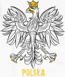 Męska biała Patriotyczna Koszulka xPatriot – Polska Orzeł