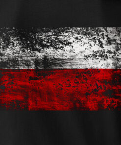 zbliżenie wzór flaga polska kolor czarny