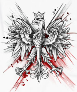 Męska biała Patriotyczna Koszulka xPatriot – Polska Orzeł