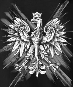 Męska czarna Patriotyczna Koszulka xPatriot – Polska Orzeł