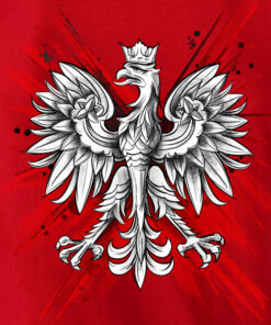 Męska czarna Patriotyczna Koszulka xPatriot – Polska Orzeł