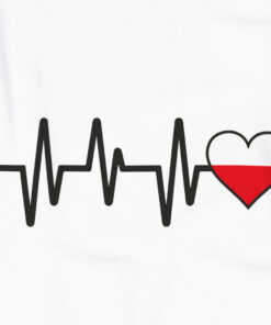 zbliżenie wzór bicie serca kolor biała