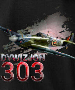 Alternative view of Oryginalna Męska Czarna Koszulka Patriotyczna xPatriot Dywizjon 303