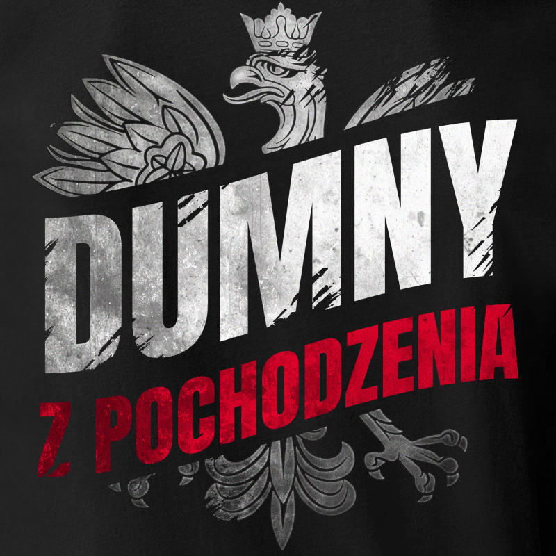 Oryginalna Koszulka z Nadrukiem xPatriot DUMNY Z POCHODZENIA – Czarna - obrazek 2