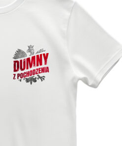 Alternative view of Oryginalna Biała Koszulka z Nadrukiem xPatriot DUMNY Z POCHODZENIA