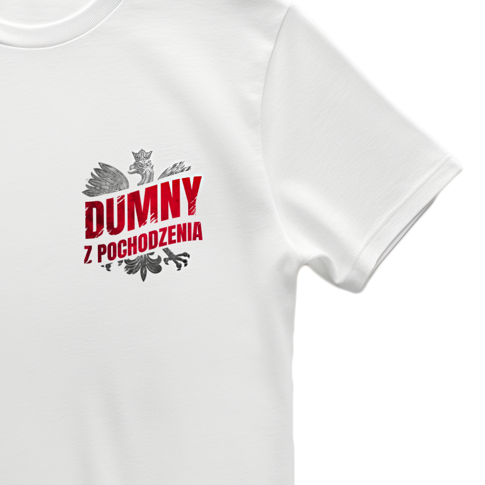 Oryginalna Biała Koszulka z Nadrukiem xPatriot DUMNY Z POCHODZENIA - obrazek 2