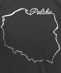 zbliżenie wzór kontur polska kolor czarny