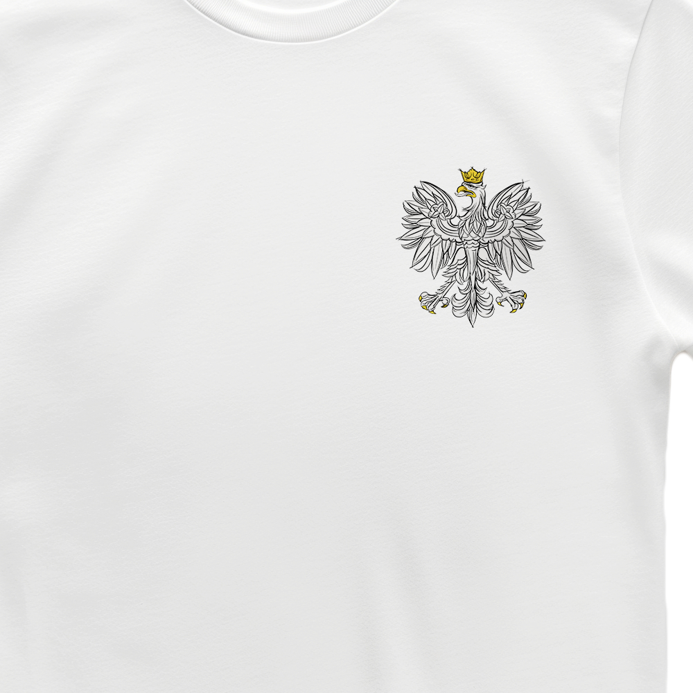 zbliżenie wzór kontur polska kolor biała