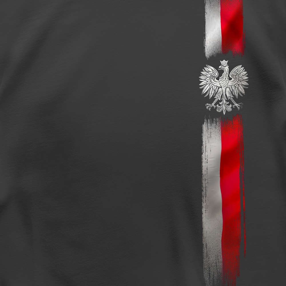 Męska czarna Patriotyczna Koszulka xPatriot – Polska Orzeł