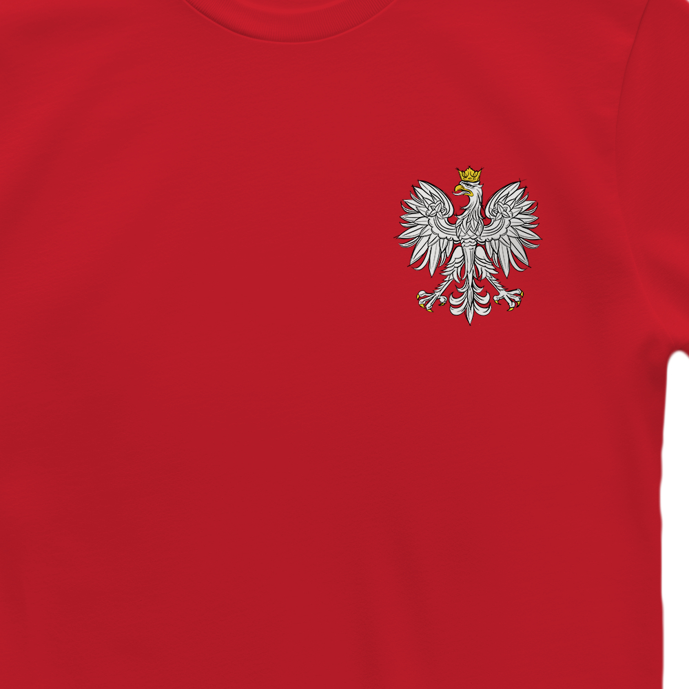 zbliżenie wzór kontur polska kolor czerwona