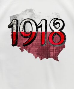 Alternative view of Damska Koszulka Patriotyczna xPatriot – 1918 Biała