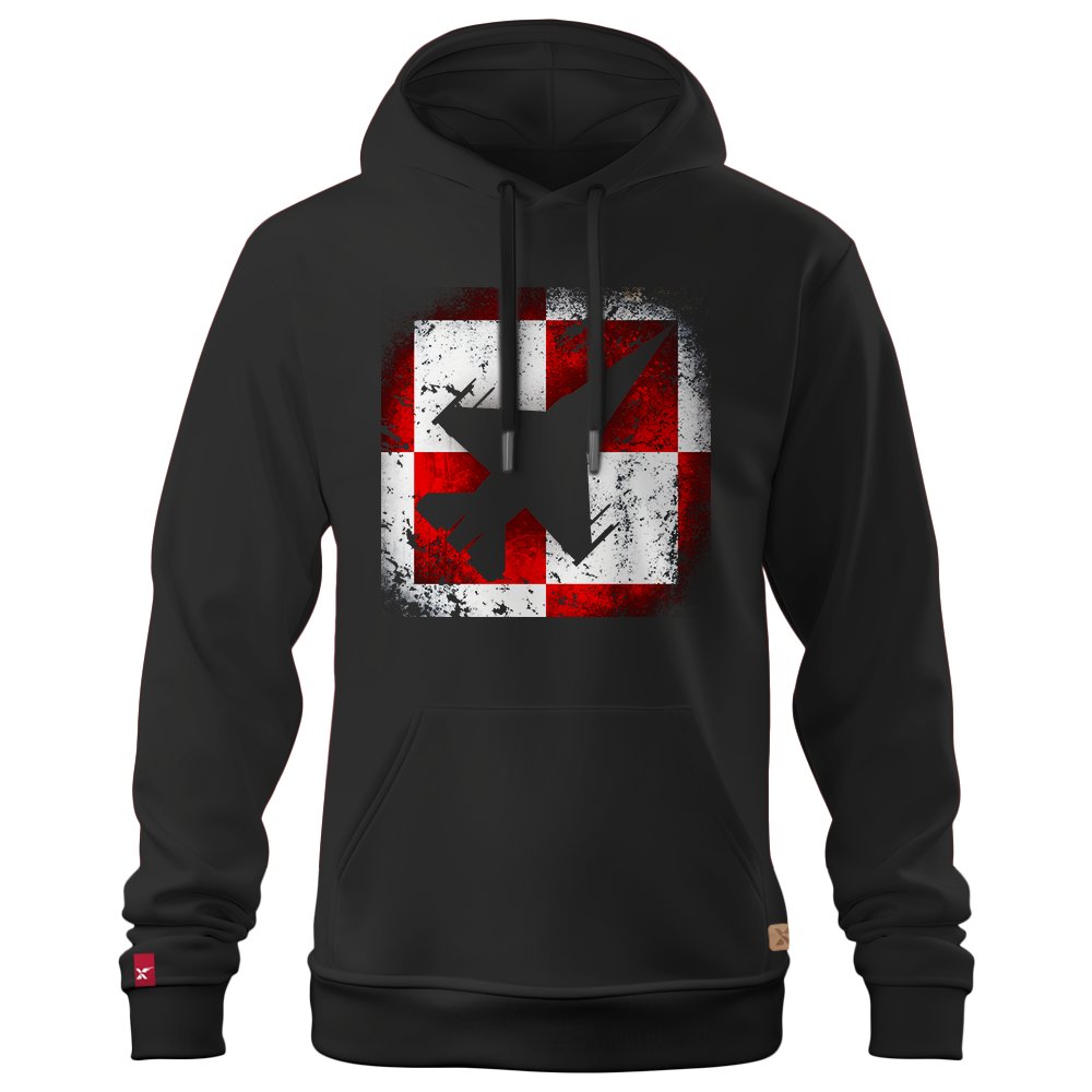 Bluza Patriotyczna xPatriot – Szachownica Lotnicza Polska Siła – Czarna