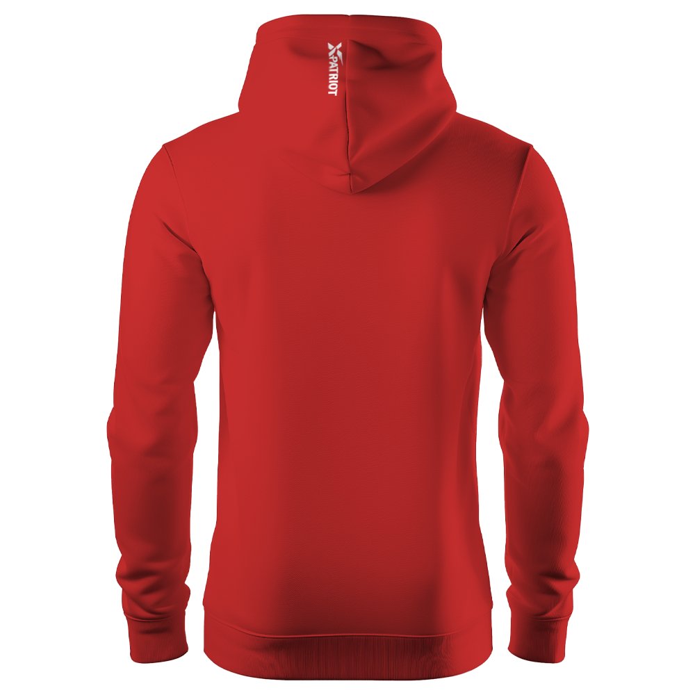 Męska Patriotyczna Bluza xPatriot – Polska w Sercu (EKG) – Czerwona - obrazek 3